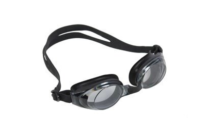 Очки для плавания, серия "Регуляр", черные, цвет линзы - серый (Swimming goggles) SF 0392 от компании Компания «Про 100» - фото 1