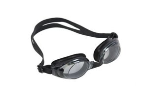 Очки для плавания, серия "Регуляр", черные, цвет линзы - серый (Swimming goggles) SF 0392