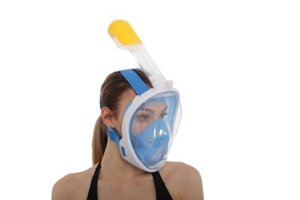 Полнолицевая маска для снорклинга, голубая L (Mask for snorkeling)