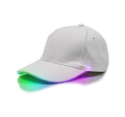Бейсболка кепка SiPL с LED подсветкой Белая RGB - отзывы