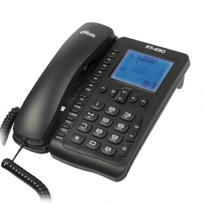 Проводной телефон Ritmix RT-490 black - скидка