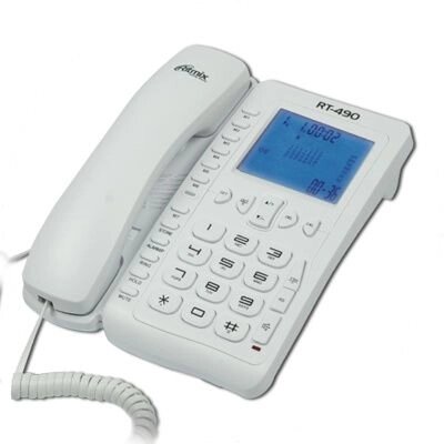 Проводной телефон Ritmix RT-490 white - характеристики