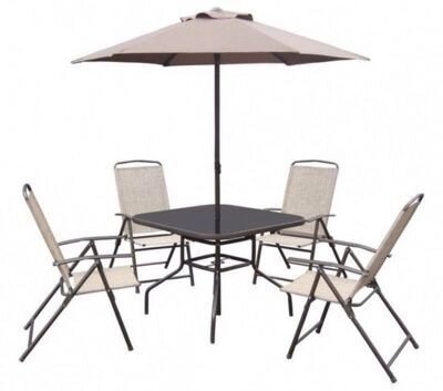 Комплект садовой мебели Палермо (Стол+Зонт+4 кресла) - скидка