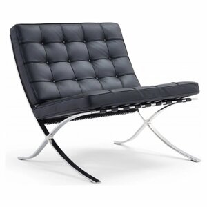 Кресло BARCELONA CHAIR чёрный (801#-1S Y1051 Black) FR 0014