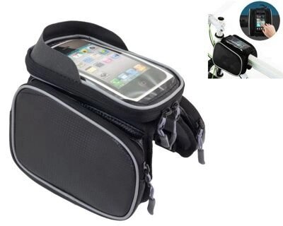 Велосипедная сумка на раму, с водонепроницаемым чехлом для телефона РВ3 - сравнение