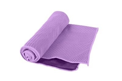 Полотенце охлаждающее в бутылке, фиолетовое (Dry towel (cooling towel), violet) SF 0415 - гарантия