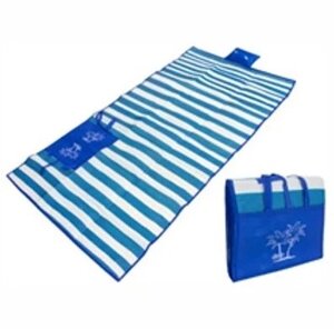 Коврик пляжный с надувной подушкой SiPL синий