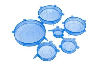 Силиконовые растягивающиеся крышки для посуды, набор – 6 шт. (stretch walfos lids) TK 0252 - характеристики