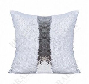 Подушка декоративная «РУСАЛКА» цвет белый матовый (Magic Pillow color white matte/silver)