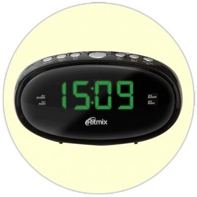 Радиочасы Ritmix RRC-616 черный от компании Компания «Про 100» - фото 1