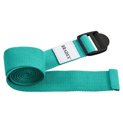 Ремешок для йоги бирюзовый (Belt yoga turquoise 7710C) SF 0411 от компании Компания «Про 100» - фото 1