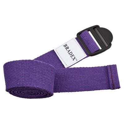 Ремешок для йоги фиолетовый (Belt yoga violet 814C) SF 0412 от компании Компания «Про 100» - фото 1