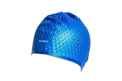 Шапочка для плавания силиконовая, бабл, синий (Swimming cap bubble) SF 0340 от компании Компания «Про 100» - фото 1