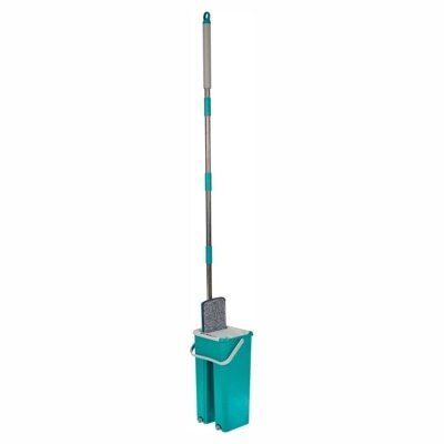 Швабра с вертикальным отжимом, бирюзовая (SPIN MOP elongated YS 22) TD 0699 от компании Компания «Про 100» - фото 1