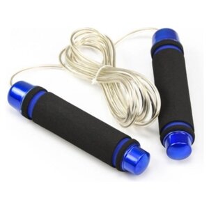 Скакалка с утяжелителями, синяя (jump rope with weights) SF 0457