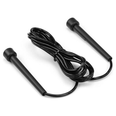 Скакалка скоростная пластиковая, черная (plastic jump rope) SF 0669 от компании Компания «Про 100» - фото 1