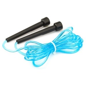 Скакалка скоростная пластиковая, голубая (plastic jump rope) SF 0670