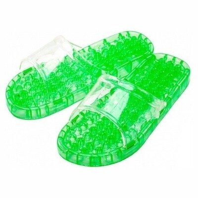 Тапочки массажные «АКУПУНКТУРА» M (25см) (Massage slippers size M, green color) от компании Компания «Про 100» - фото 1