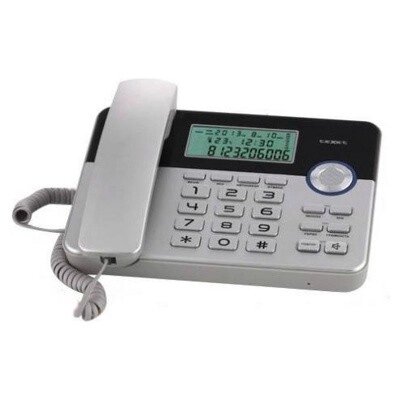 Телефон проводной TeXet TX-259 (черный-серебристый) от компании Компания «Про 100» - фото 1
