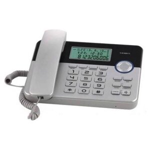 Телефон проводной TeXet TX-259 (черный-серебристый)