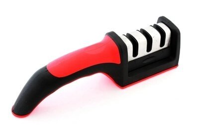 Точилка для ножей SiPL 3 степени заточки, красная от компании Компания «Про 100» - фото 1