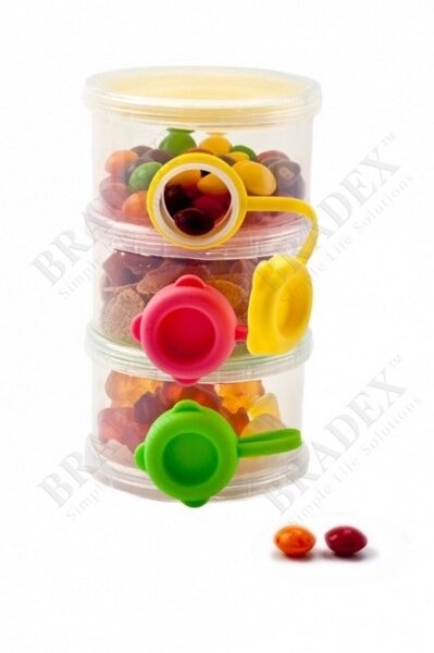 Трехслойный контейнер с боковыми отверстиями для пищевых сыпучих продуктов от компании Компания «Про 100» - фото 1