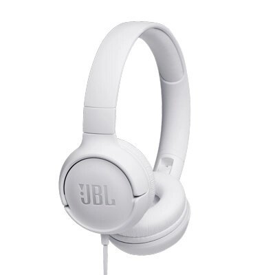 Удобные и мощные проводные наушники JBL Tune 500 White (JBLT500WHT) белые от компании Компания «Про 100» - фото 1