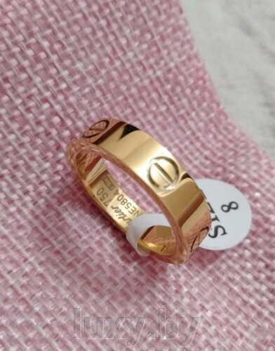 Кольцо по мотивам Cartier в золоте без камней 19