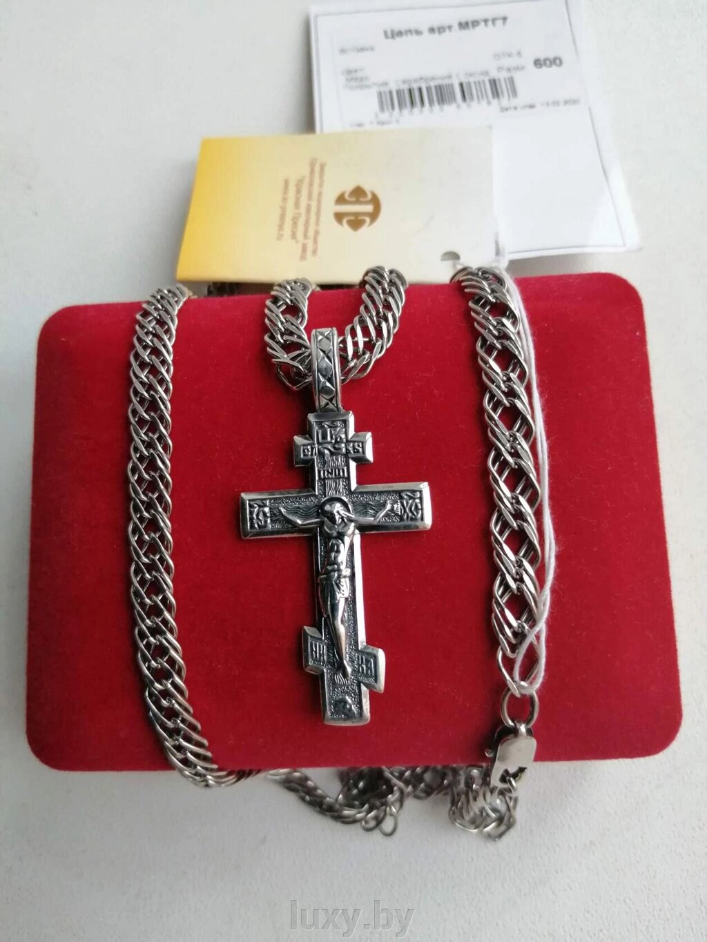 Крестик  серебрение Красная пресня, арт. 5407280 от компании Интернет магазин «Люкси» - фото 1