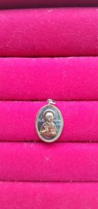 Подвеска иконка именная святой Натальи серебрение с золочением , Красная пресня, арт. 5408118-1