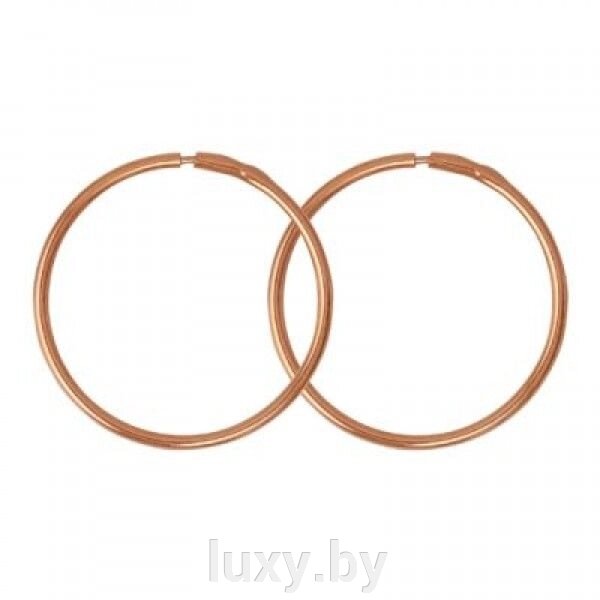 Серьги-кольца диаметр 4см , арт.330528цр от компании Интернет магазин «Люкси» - фото 1