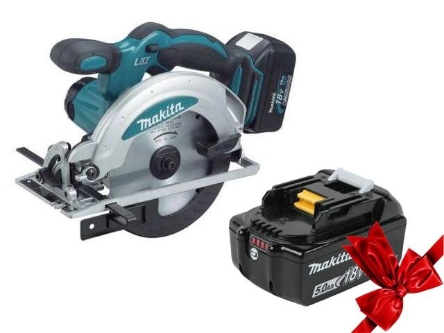 Аккум. циркулярная пила MAKITA LXT DSS 610 RFE в чем. + АКЦИЯ (BL1850B 1 шт.) (18.0 В, 3 акк., 3.0 А/ч, Li-Ion, 165х20 от компании ООО "ИнструментЛюкс" - фото 1