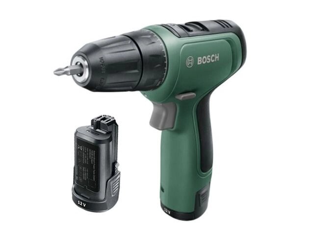 Аккум. дрель-шуруповерт BOSCH EasyDrill 1200 в чем. (12.0 В, 2 акк., 1.5 А/ч Li-Ion, 2 скор., 30 Нм, шурупы до 6 мм) от компании ООО "ИнструментЛюкс" - фото 1