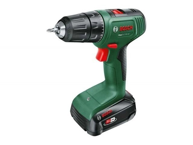 Аккум. дрель-шуруповерт BOSCH EasyDrill 18V-40 (18.0 В, 1 акк., 2.0 А/ч Li-Ion, 2 скор., 40 Нм, шурупы до 8 мм) от компании ООО "ИнструментЛюкс" - фото 1