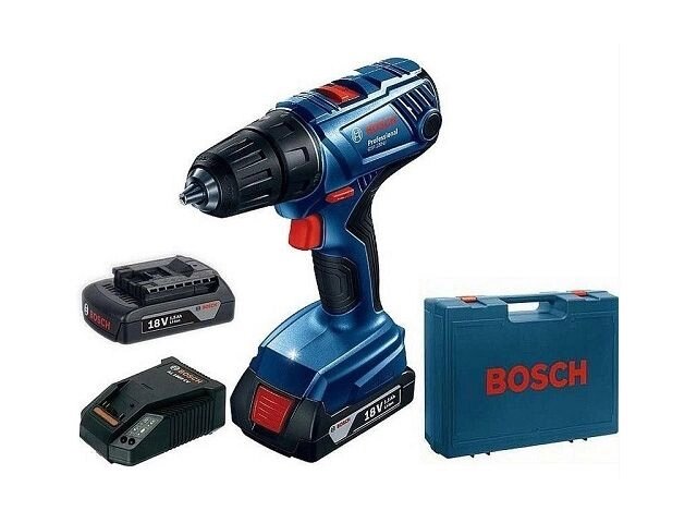 Аккум. дрель-шуруповерт BOSCH GSR 180-LI в чем. (18.0 В, 2 акк., 2.0 А/ч Li-Ion, 2 скор., 54 Нм, шурупы до 10 мм) от компании ООО "ИнструментЛюкс" - фото 1