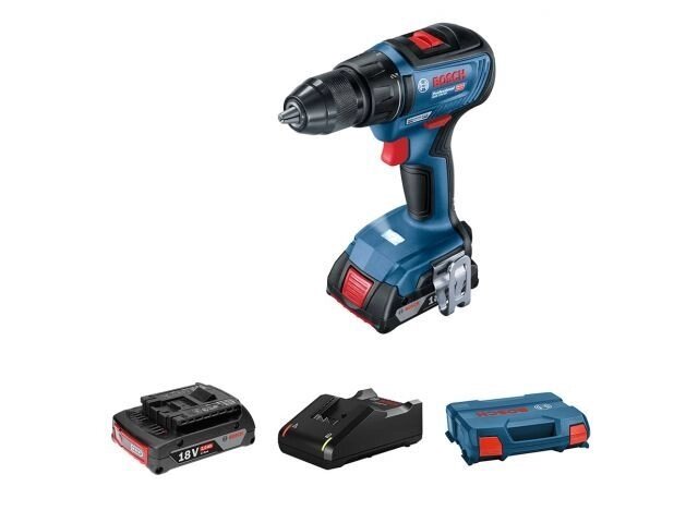 Аккум. дрель-шуруповерт BOSCH GSR 18V-50 в чем. (18.0 В,2 акк. 2.0 А/ч, 2 скор., 50 Нм, шурупы до 10 мм) от компании ООО "ИнструментЛюкс" - фото 1