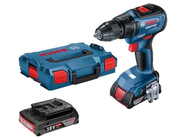 Аккум. дрель-шуруповерт BOSCH GSR 18V-50 в чем. (18.0 В, 2 акк., 2.0 А/ч Li-Ion, 2 скор., 50 Нм, шурупы до 10 мм) от компании ООО "ИнструментЛюкс" - фото 1