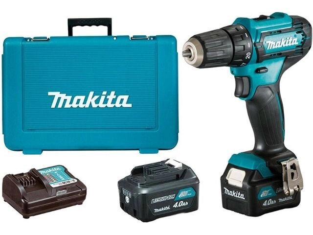 Аккум. дрель-шуруповерт MAKITA CXT DF 333 DWME в чем. (12.0 В, 2 акк., 4.0 А/ч Li-Ion, 2 скор., 30 Нм, шурупы до 8 мм) от компании ООО "ИнструментЛюкс" - фото 1