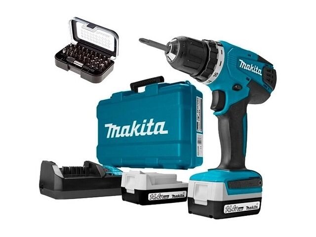 Аккум. дрель-шуруповерт MAKITA DF 347 DWE X8 в чем. (14.4 В, 2 акк., 1.5 А/ч Li-Ion, 2 скор., 23 Нм, шурупы до 6 мм, от компании ООО "ИнструментЛюкс" - фото 1