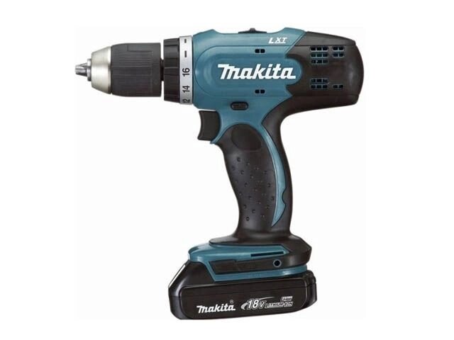 Аккум. дрель-шуруповерт MAKITA LXT DDF 453 RFE в чем. (18.0 В, 2 акк., 3.0 А/ч Li-Ion, 2 скор., 42 Нм, шурупы до 10 мм) от компании ООО "ИнструментЛюкс" - фото 1