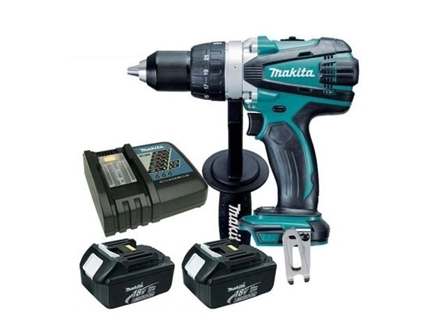 Аккум. дрель-шуруповерт MAKITA LXT DDF 458 RFE в чем. (18.0 В, 2 акк., 3.0 А/ч Li-Ion, 2 скор., 91 Нм, шурупы до 12 мм) от компании ООО "ИнструментЛюкс" - фото 1