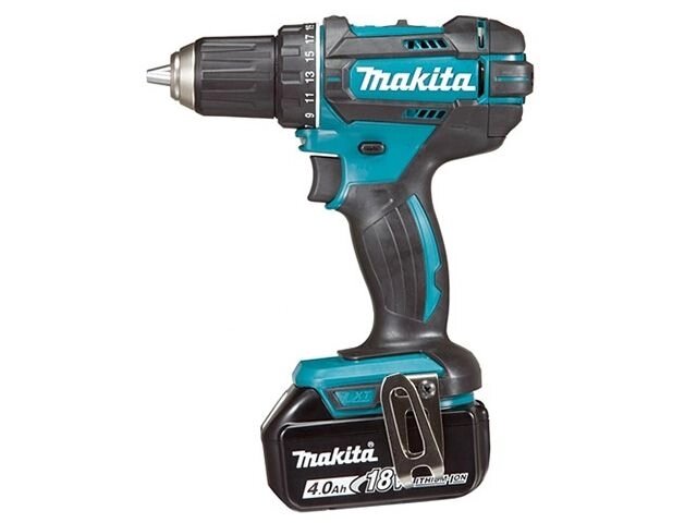 Аккум. дрель-шуруповерт MAKITA LXT DDF 482 RME в чем. (18.0 В, 2 акк., 4.0 А/ч Li-Ion, 2 скор., 62 Нм, шурупы до 10 мм) от компании ООО "ИнструментЛюкс" - фото 1