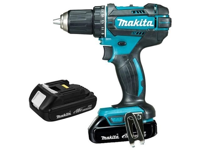 Аккум. дрель-шуруповерт MAKITA LXT DDF 482 SYE в чем. (18.0 В, 2 акк., 1.5 А/ч Li-Ion, 2 скор., 62 Нм, шурупы до 10 мм) от компании ООО "ИнструментЛюкс" - фото 1