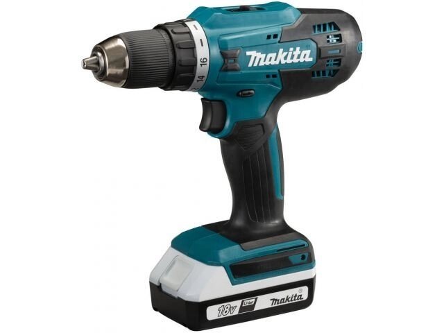 Аккум. дрель-шуруповерт MAKITA LXT DF 488 DWAE в чем. (18.0 В, 2 акк., 2.0 А/ч Li-Ion, 2 скор., 42 Нм, шурупы до 10 мм) от компании ООО "ИнструментЛюкс" - фото 1