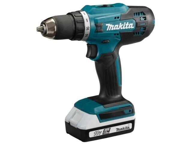 Аккум. дрель-шуруповерт MAKITA LXT DF 488 DWE в чем. (18.0 В, 2 акк., 1.5 А/ч Li-Ion, 2 скор., 42 Нм, шурупы до 10 мм, от компании ООО "ИнструментЛюкс" - фото 1