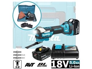 Аккум. многофункциональный инструмент (реноватор) MAKITA LXT DTM 52 RTJX1 MAKPAC (18.0 В, 2 акк., 5.0 А/ч, Li-Ion,