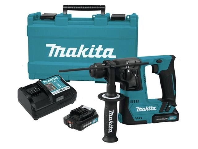 Аккум. перфоратор MAKITA HR 140 DWYE1 в кейсе + аксессуары (10.8 В, 2 акк., 1.5 А/ч Li-Ion, 1.0 Дж, вес 1.9 кг,) от компании ООО "ИнструментЛюкс" - фото 1