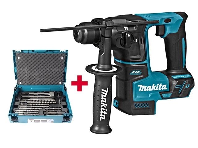 Аккум. перфоратор MAKITA LXT DHR 171 RTJ в чем. + Набор насадок MAKITA (17 шт.) (B-53877) (18.0 В, 2 акк., 5.0 А/ч от компании ООО "ИнструментЛюкс" - фото 1