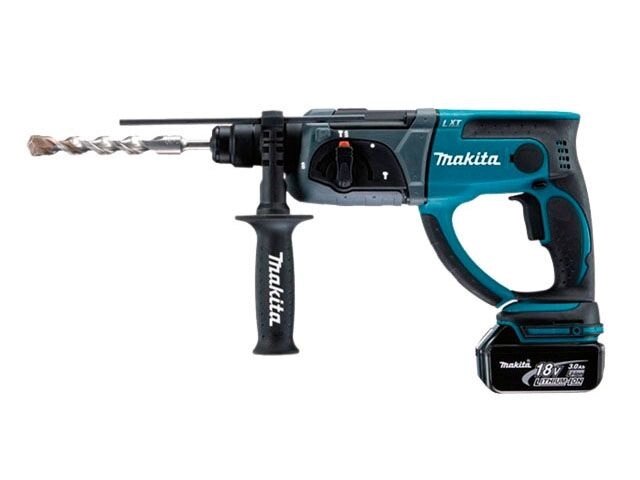 Аккум. перфоратор MAKITA LXT DHR 202 RFE в чем. (18.0 В, 2 акк., 3.0 А/ч Li-Ion, 1.9 Дж, вес 3.5 кг,) от компании ООО "ИнструментЛюкс" - фото 1