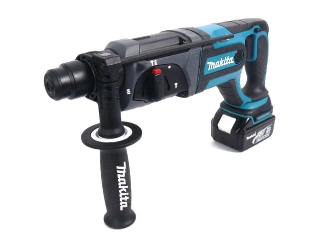 Аккум. перфоратор MAKITA LXT DHR 241 RFE в чем. (18.0 В, 2 акк., 3.0 А/ч Li-Ion, 1.9 Дж, вес 3.2 кг) от компании ООО "ИнструментЛюкс" - фото 1